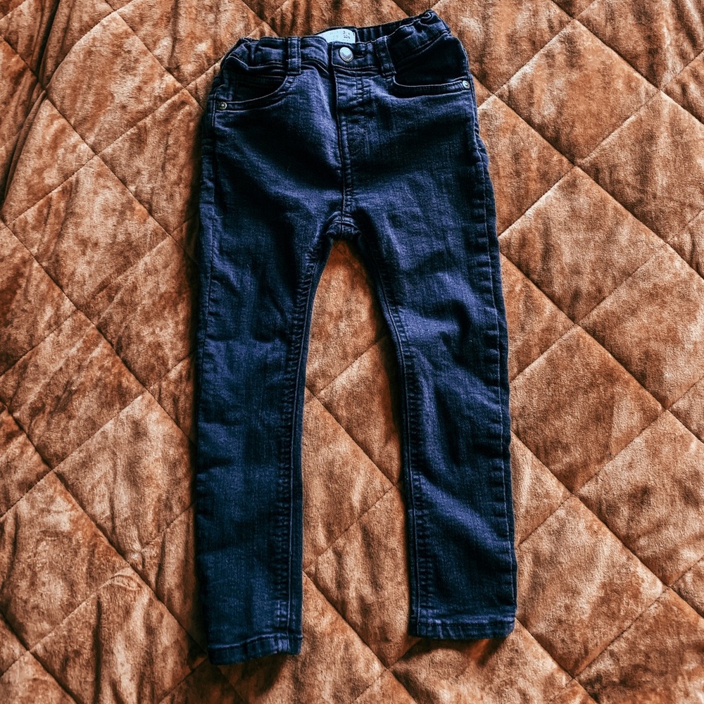 ZARA toddler boy black skinny jeans